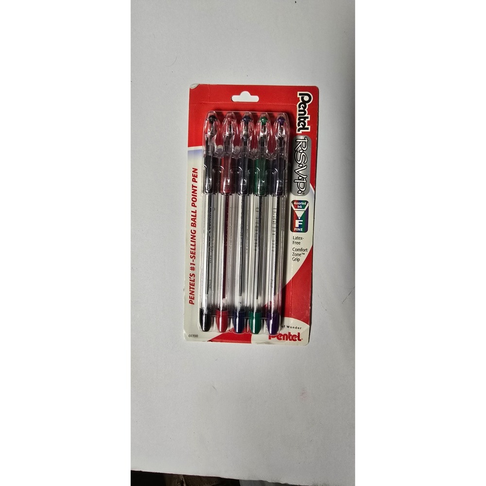 Pentel R.S.V.P. Ballpoint Pens. Mix colors 5 pack